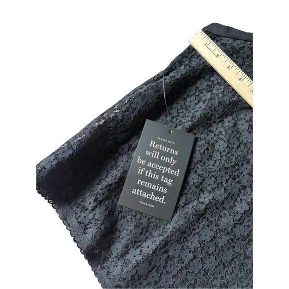 NEW TUCKERNUCK Black Lace Rosalee Blouse top size XL Floral - Picture 12 of 14